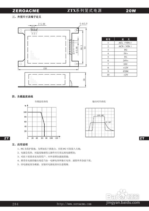中盛科技ZT系列多路輸出模塊電源產品說明書